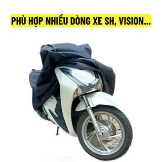 [Vải Dù Dày Nặng 1kg]Bạt Phủ Xe Máy Cao Cấp Vải Dù 2 Mặt Che Nắng, Mưa, Bụi Giữ Xe Luôn Như Mới