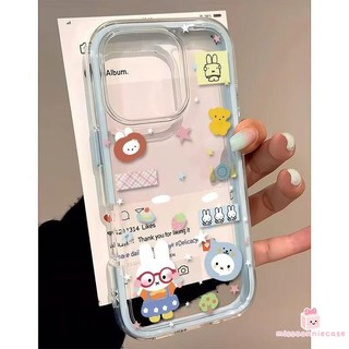 Ốp Lưng Cho Iphone 15 14 17 11 13 12 16 Pro Max 15 14 16 Plus Hoạt Hình Dễ Thương Miffy Shining Stars Sang Trọng 2 Trong 1 Bìa Mềm