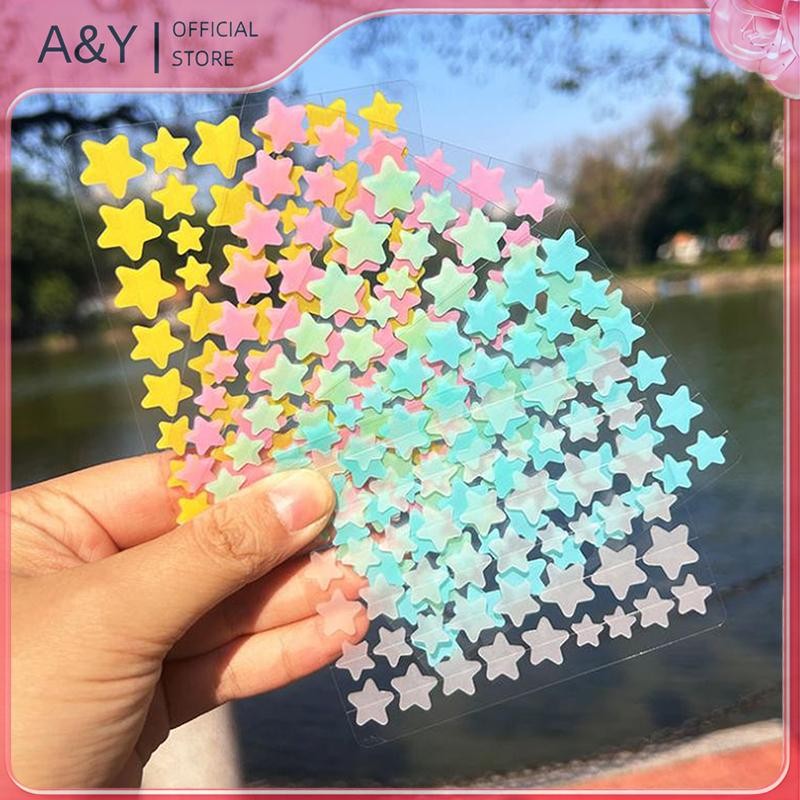Miếng dán che mụn A & Y 200/400 cái, hỗ trợ giảm mụn và che phủ vết thâm, thiết kế hình ngôi sao đáng yêu.
