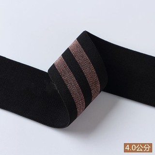 Dây Thun Màu Vàng Bạc Họa Tiết Sọc Elastics - Phong Cách Mới