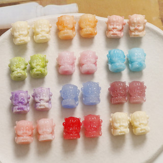 Vỏ bột hạt màu mờ dễ thương, phong cách đục lỗ cho DIY handmade trang sức nữ