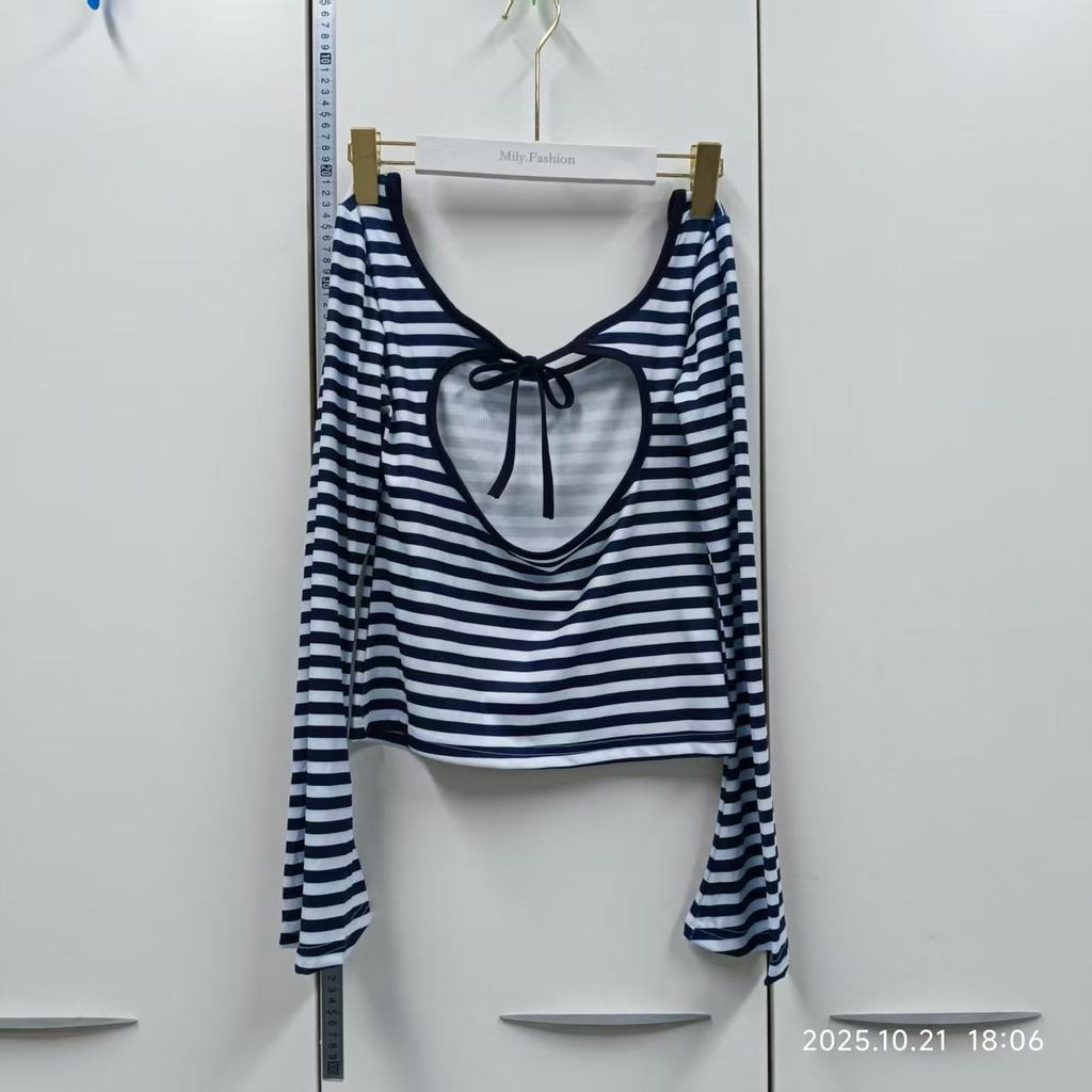 Milyfashion Pure Desire - Áo len ren co giãn, tay dài phù hợp thu đông
