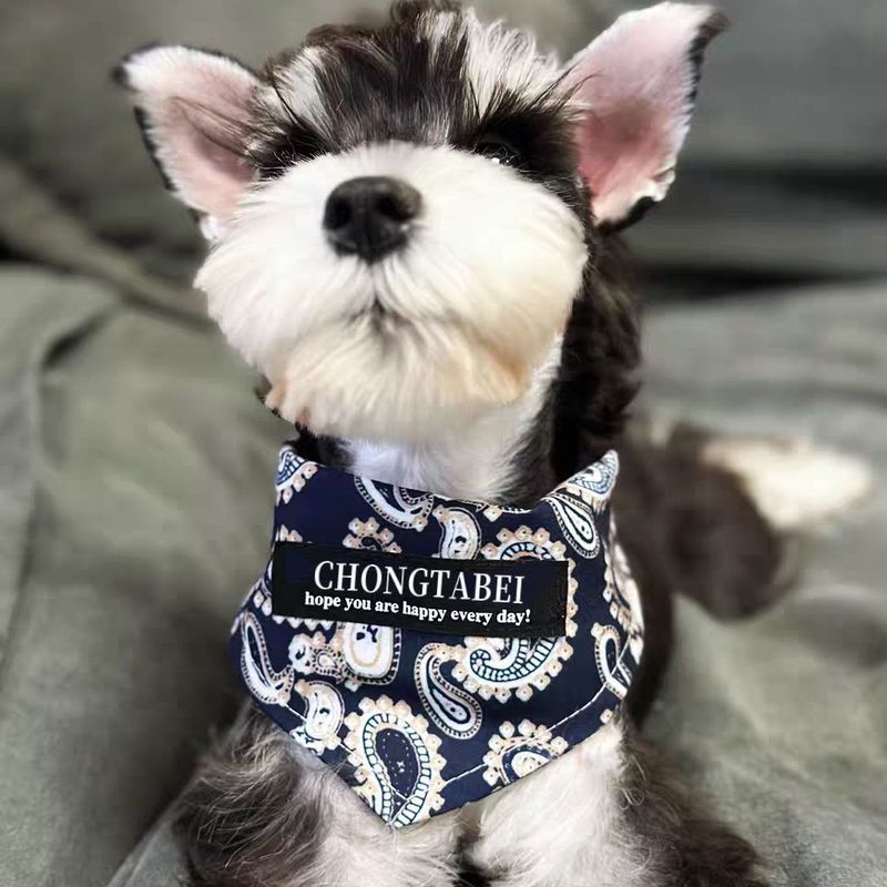 Thú Cưng Mèo Chó Khăn Tam Giác Khăn Retro Yếm Phụ Kiện Ảnh Nhỏ Vừa Chó Nước Bọt Khăn
