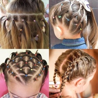 1000 / 3000 / 5000 Chiếc Dây Buộc Tóc Co Giãn Nhiều Màu Thời Trang - Dây Cao Su Dùng Một Lần Cho Bé Gái