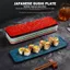 Đĩa Sushi GILL, Đĩa Nhà Hàng Hạt Đá Hình Chữ Nhật, Thiết Kế Phẳng Sáng Tạo Nhiều Màu Kích Thước Dài Đĩa Hình Chữ Nhật Món Tráng Miệng Phục Vụ