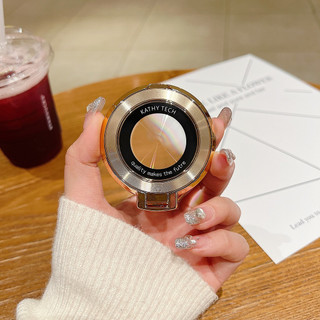 CHO Điện Thoại Di Động Có Giá Đỡ Nhẫn Trang Điểm Gương Đứng Xoay 360 Độ Sang Trọng Nhẫn Gấp Kim Loại Phụ Kiện Điện Thoại Di Động Mới