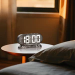 Đồng hồ báo thức LED kỹ thuật số Đồng hồ nhiệt độ Đồng hồ điều khiển bằng giọng nói đơn giản Đồng hồ sinh viên Đồng hồ báo thức nhỏ Điện tử — ảnh 2