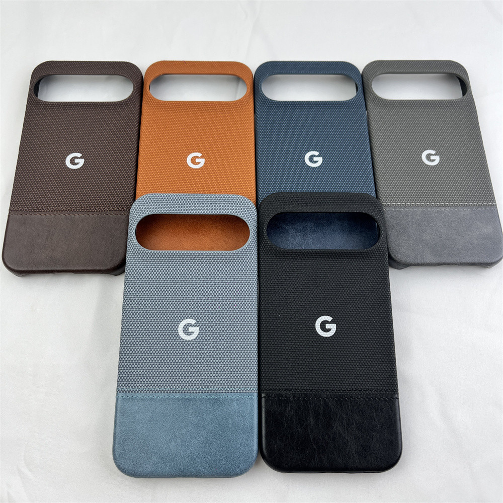Ốp Điện Thoại Da Vải Lanh Cotton Mờ Sang Trọng Cho Google Pixel 10 9 Pro XL 10 9 8 Pro 8A Thời Trang Đơn Giản Chống Sốc Bảo Vệ