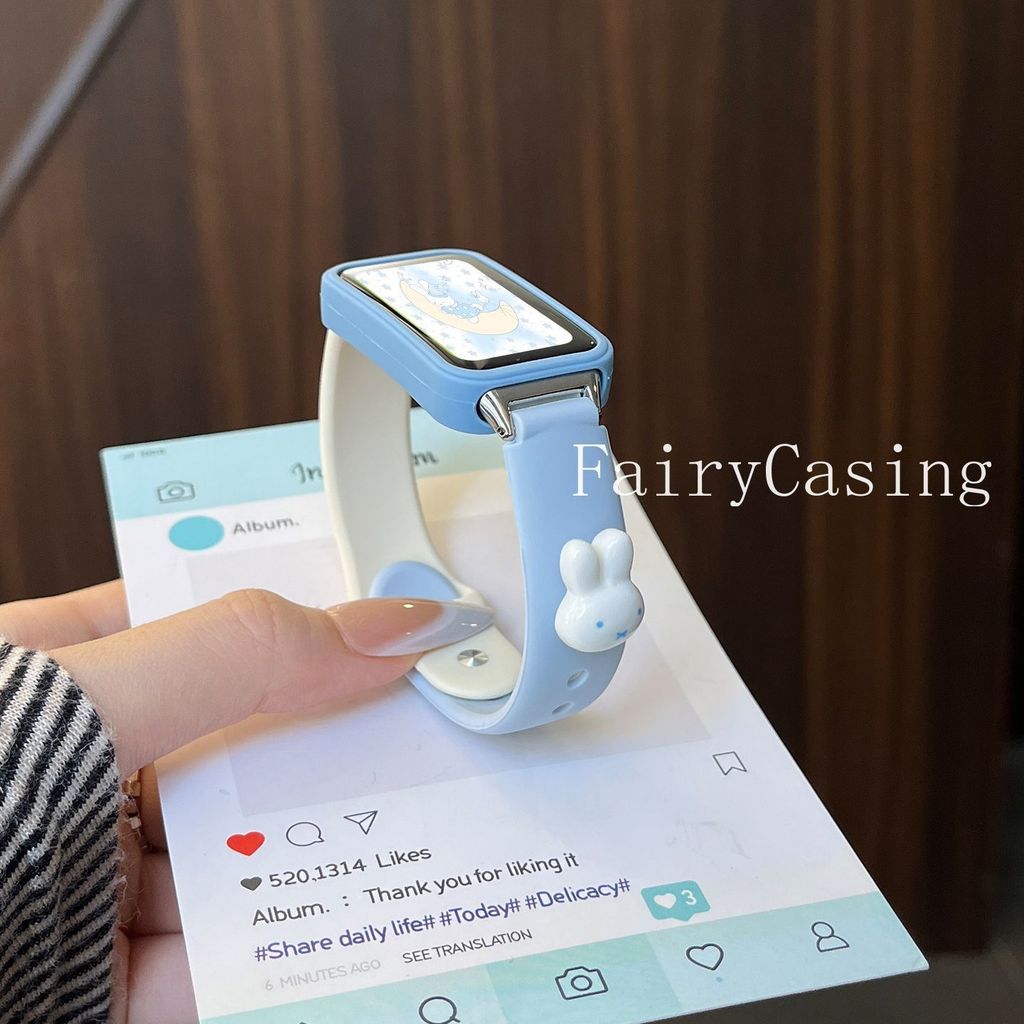 Dây đeo cho Huawei Band 11pro 10 9 8 Fit 3 4 / 4pro Phụ kiện thay thế Vòng đeo tay silicon