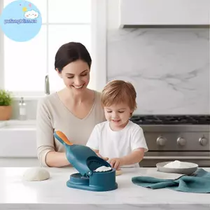 Pufangbliss Máy Làm Bánh Bao Con Lăn Pasta 2 Trong 1 Con Lăn Bột Vận Hành Bằng Tay Cho Qui Bánh Bao Da Pasta Và Mì Làm Dụng Cụ Nhà Bếp VN