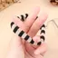 COD 5 Cái Thời Trang Và Trắng Vintage Kẹo Cao Su Lớn Dây Đàn Hồi Liền Mạch Đuôi Ngựa Giữ Hot Girl Nữ Dây Buộc Tóc MỚI