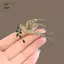 Sáng Tạo Sang Trọng Kim Cương Giả Pha Lê Magpie Chim Trâm Cài Cho Nữ Quần Áo Phụ Kiện Áo Quà Tặng [Mina]