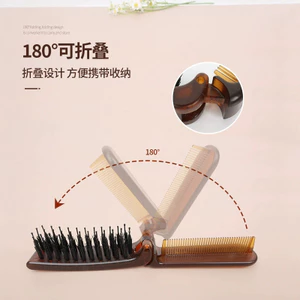 Bán Chạy Di Động Gấp Lược Kép Nữ Trang Điểm Tóc Xoăn Tóc Lông Tơ Tạo Kiểu Lược Làm Tóc26070204