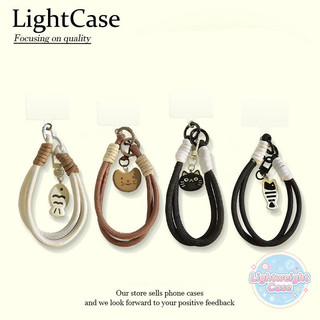 Dây Đeo Tay Dệt Phối Màu Có Mặt Mèo Và Cá Nhỏ, Nhỏ Gọn Dễ Mang, Tương Thích Mọi Ốp Lưng Điện Thoại Chống Rơi Máy
