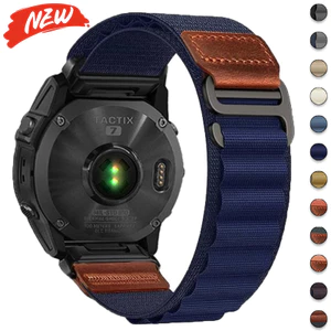 Dây đeo Nylon 20mm 22mm 26mm cho Garmin Fenix 8 7 7Pro 6 6Pro 5 5S Enduro TACTIX Forerunner 965 955 255 265