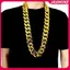 JASMINE 50-120cm Quá Khổ Lớn Chunky Dây Xích Màu Vàng Nelace Hip Hop Punk Gothic Ro Mặt Dây Chuyền Nhựa Biểu Diễn Đảng Đạo Cụ JASMINE