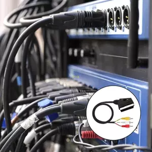 Cáp Video âm thanh btsg SCART 21Pin Nam đến 3RCA 1 Độ dẫn điện 5M cho người chơi vệ tinh