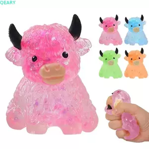 QEARY Đồ Chơi Squishy Hình Bò Hoạt Hình, Cá Vàng Nhiều Màu Sắc, Cảm Giác Sáng Tạo, Phục Hồi Chậm, Giảm Lo Âu