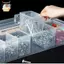 Hộp sắp xếp dụng cụ đa ngăn trong suốt Lưu trữ phần cứng dung lượng lớn cho xưởng nhà để xe Phòng thủ công ELWW