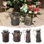 PWSEND Xô Hoa, Ban Công Chậu Hoa Tấm Sắt Vintage Sắt Chậu Hoa, Di Động Trang Trí Nhà Cửa Kim Loại Phong Cách Mục Vụ Vườn Xô