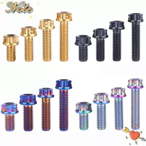 NOTE1 Vít Hợp Kim Titan, Bu Lông Titan Hợp Kim Titan 10 / 15 / 20 / 25 / 30mm GR5, Vít Trang Trí M6 Vít Chống Trộm