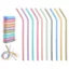 Bộ Ống Hút Silicon Cấp Thực Phẩm Silicone Nước Uống Nước Ống Hút Màu Có Thể Tái Chế Cocktail Ống Hút GB60