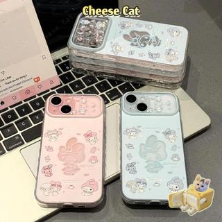 cho Melodi Ốp điện thoại Giai điệu hồng xanh dễ thương cho iPhone 14 Pro Max 13 12 11 15 16 17 Air Xs XR