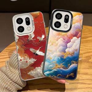 Ốp điện thoại cứng mờ siêu nhỏ “tốt lành Cloud ” cho Oppo Find X9 Ultra X9 Pro X8 Pro X7 Ultra Reno 15F 14F 13F 12F / A6 A6s A6t Pro Vỏ Oppo chống sốc viền mềm
