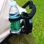 Giá đỡ điện thoại QEARY Pram, Giá đỡ cốc xe đẩy 3 trong 1 có thể điều chỉnh, Thiết kế nhỏ gọn có thể gập lại ổn định Giá đựng đồ uống đôi du lịch