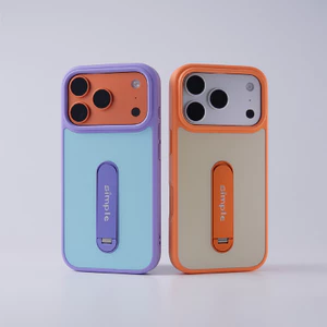 Giá đỡ kim loại gấp vô hình cho vỏ điện thoại iPhone 17 17pro max 16 Pro Sạc không dây Dopamine Hit Color Cover