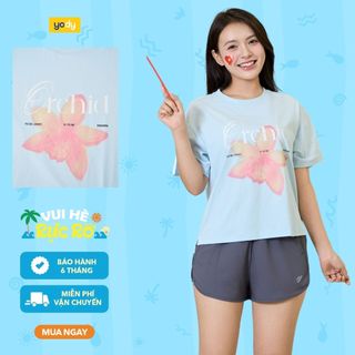 [BST Comfort Me-We] Áo phông nữ YODY phom boxy in orchid WCTS26S027