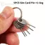GE 5 Cái / bộ Thẻ SIM Đẩy Pin Dụng Cụ Chìa Khóa Kim SIM Khay Đựng Thẻ Eject Pin Cho Điện Thoại Di Động Chìa Khóa Dụng Cụ Thẻ Pin Kim VN