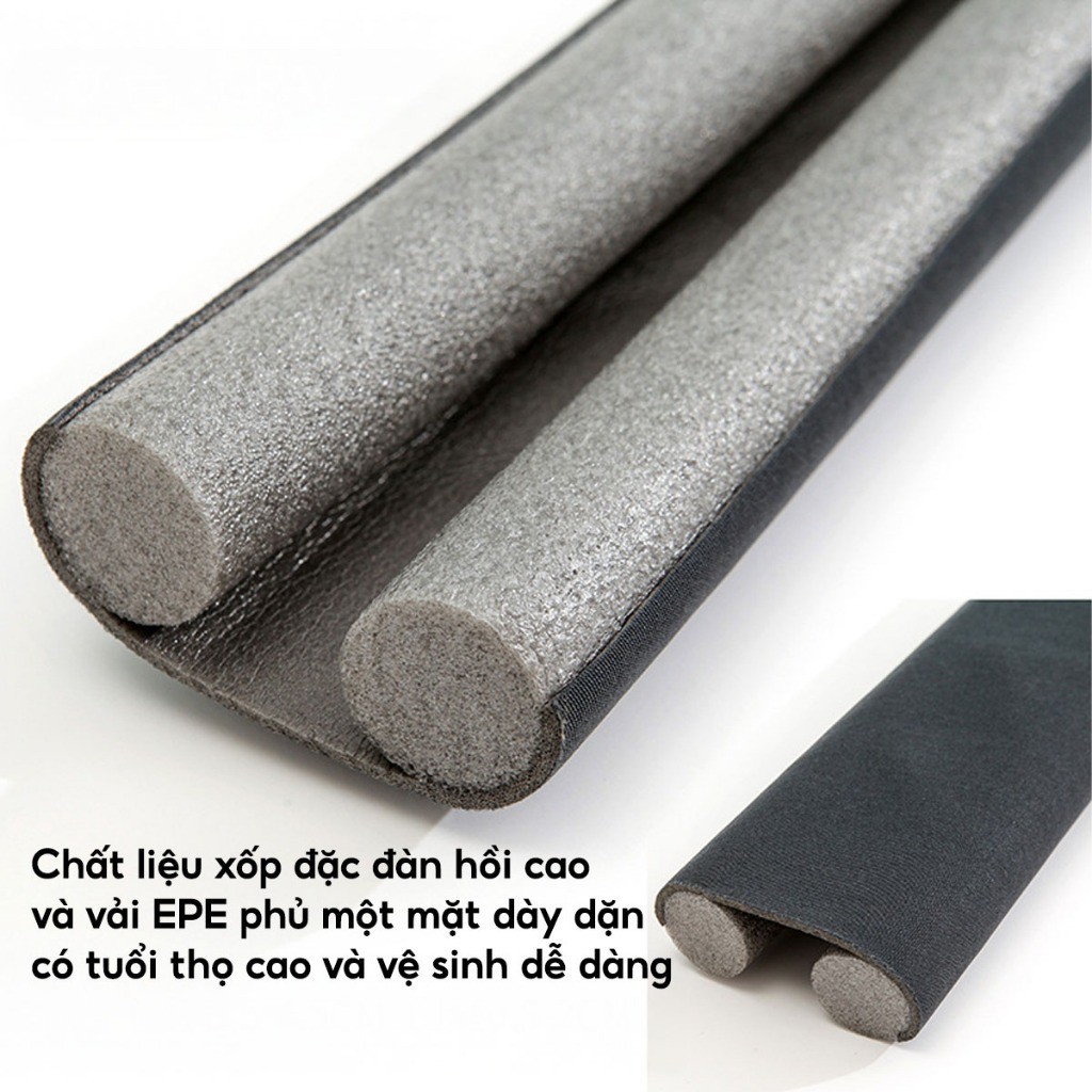 Thanh Nẹp Xốp Chặn Khe Cửa Ngăn Côn Trùng HOMIE, Nẹp Xốp Chặn Khe Cửa Cách Âm Giữ Nhiệt Máy Lạnh