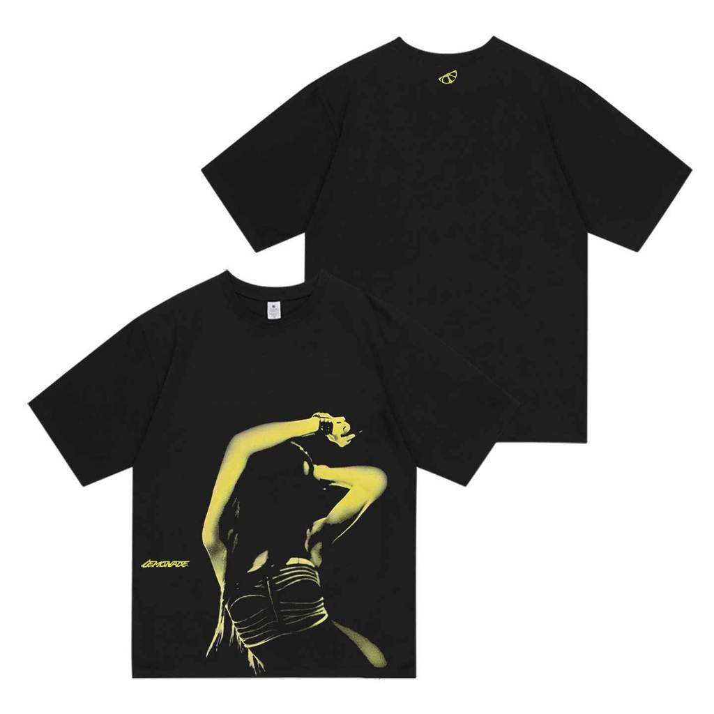 2026 AESPA LEMONADE POP-UP Merch Cotton Áo Thun Vintage Unisex
