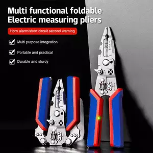 GE 1 Cái Có Thể Gập Lại Cắt Cáp Crimper Dụng Cụ Đa Năng Dây Vũ Nữ Thoát Y Với Bút Kiểm Tra Điện Kìm Gấp Điện Cắt VN
