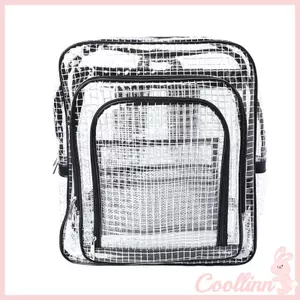 COO Unisex Ba lô trong suốt chống tĩnh điện Túi đeo vai du lịch PVC Ba lô kỹ sư quá