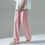 Thời Trang Đường Phố Thời Trang Dạo Phố Thanh Niên Phổ Biến Rời Micro-Elastic Thường Ngày Nam Thể Thao Màu Trơn Đơn Giản Ice Silk Quần D0LB