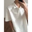Khâu Nặng Giải Cấu Trúc Vai Trước Áo Sơ Mi Polo Tay Ngắn Nam Mùa Hè Hợp Thời Trang Nam Mỹ Ve Áo Thun Top 1ZCJ