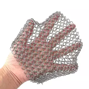 Ziyulinyuk Vòng Vệ Sinh Nhà Bếp Thép Không Gỉ Bụi Chainmail Chà Phụ Kiện Có Thể Tái Sử Dụng Lưới Giặt Dụng Cụ Vệ Sinh Cho Gia Đình VN