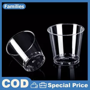 Bộ 50 Mini Trong Suốt Nhựa Dùng Một Lần Tiệc Ly Thạch Cốc Tumblers Sinh Nhật Phụ Kiện Nhà Bếp Gobelet Plastique