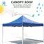 2X2M Tán Trên Bao Thay Thế Lều Bốn Mái Vải Có Thể Gập Lại Chống Mưa Sân Gian Hàng Thay Thế Màu Xanh