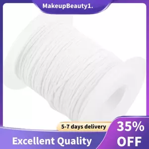 Bấc nến phẳng, bấc tròn, bấc đèn dạng cuộn 61 mét, dùng làm nến handmade