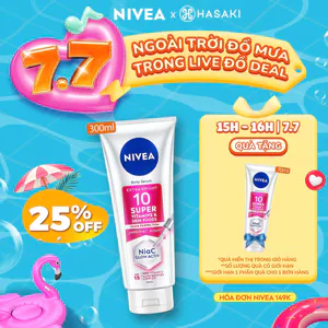 Serum Dưỡng Thể Nivea Sáng Da Mờ Thâm Nám Extra Bright 10 Super Vitamins Hasaki