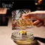 XUAN 2026 Kính Mới Xoay Whisky Kính Có Đế Thủy Tinh Xoay 360 Độ Pha Lê Rum Kính Cho Tiệc Cotail Uống VN