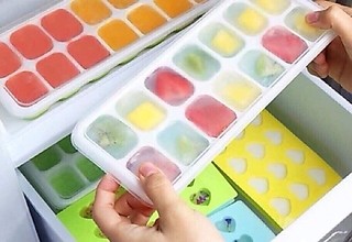 Combo 3 Khay Làm Thạch Rau Cau Làm Đá Có Nắp Đậy Tiện Lợi