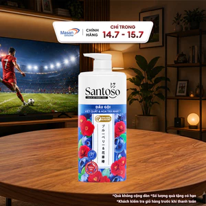 Dầu gội Santoso (1 chai x 640gr) Dưa lưới & Hoa anh đào hoặc Việt quất & Hoa trà hương