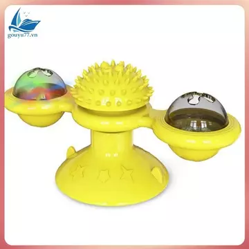 [gouyu77.vn] Đồ chơi cho mèo cối xay gió Đồ chơi thú cưng tương tác cho mèo Đồ chơi trò xếp hình có bàn xoay cho mèo con