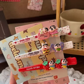 Kẹp Tóc (Kẹp Tóc & Kẹp Tóc) Kẹp Tóc Cao Cấp Kẹp Tóc Cao Cấp -- Kẹp Tóc Crayon Shin-Chan Bé Gái Nổ Dễ Thương Liền Mạch Kẹp Trang Điểm Hoạt Hình Phụ Kiện Tóc Gãy Kẹp Bên Phụ Kiện 08.4
