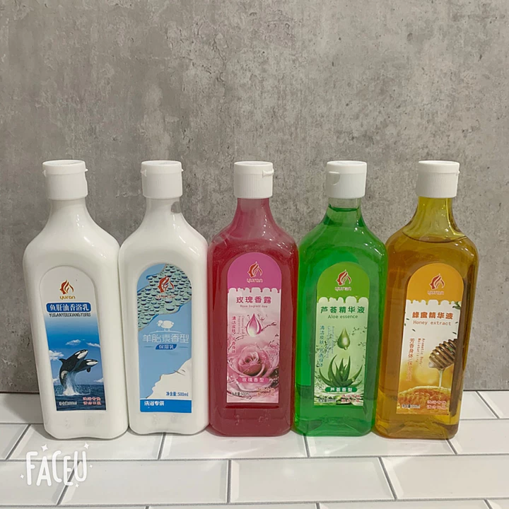 Kem Tắm Tắm Đẩy Sữa Cá Tuyết Gan Dầu Sữa Sữa Massage Toàn Thân Sữa Tắm Đẩy Cừu Placenta Mật Ong Lô Hội