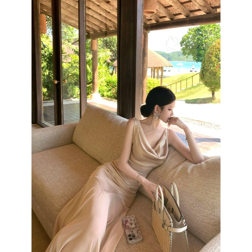 Đầm tiểu thư cổ đổ dự tiệc Pháp sang trọng